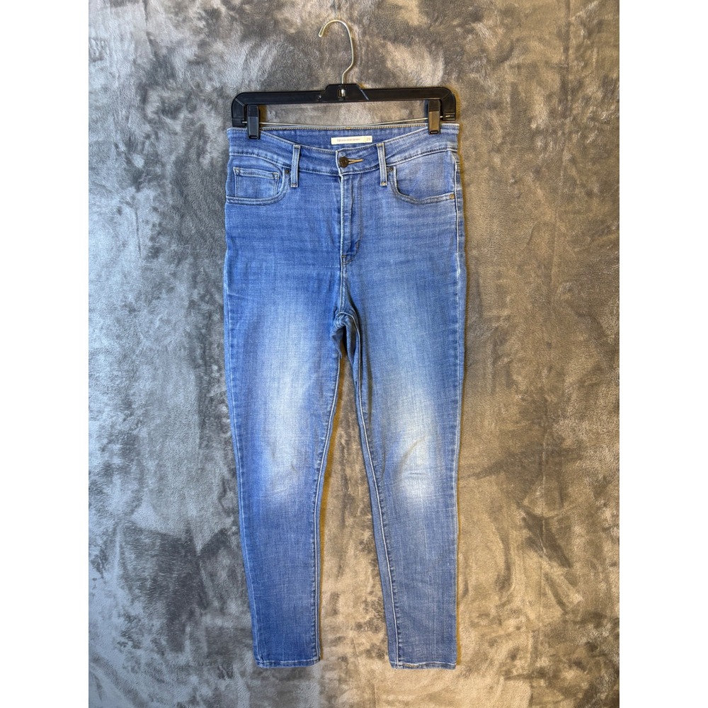 Levis 721 High Rise Skinny Jeans Medium Wash Blue Denim Size 29
